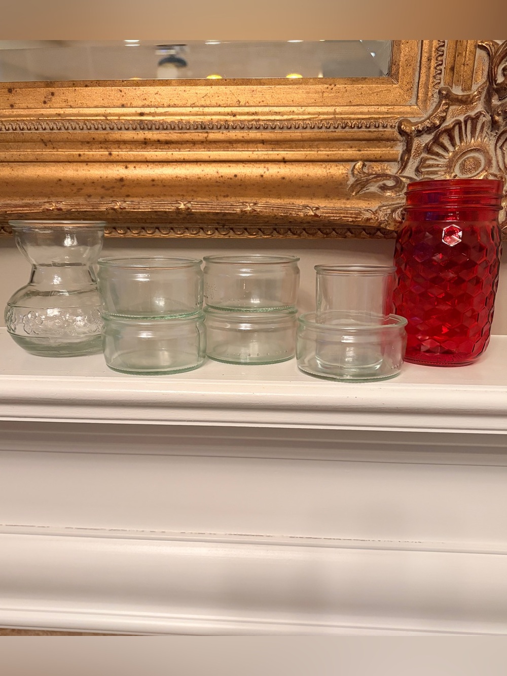 Clear Glass Jars & Votive Candle Holders - Set of 8